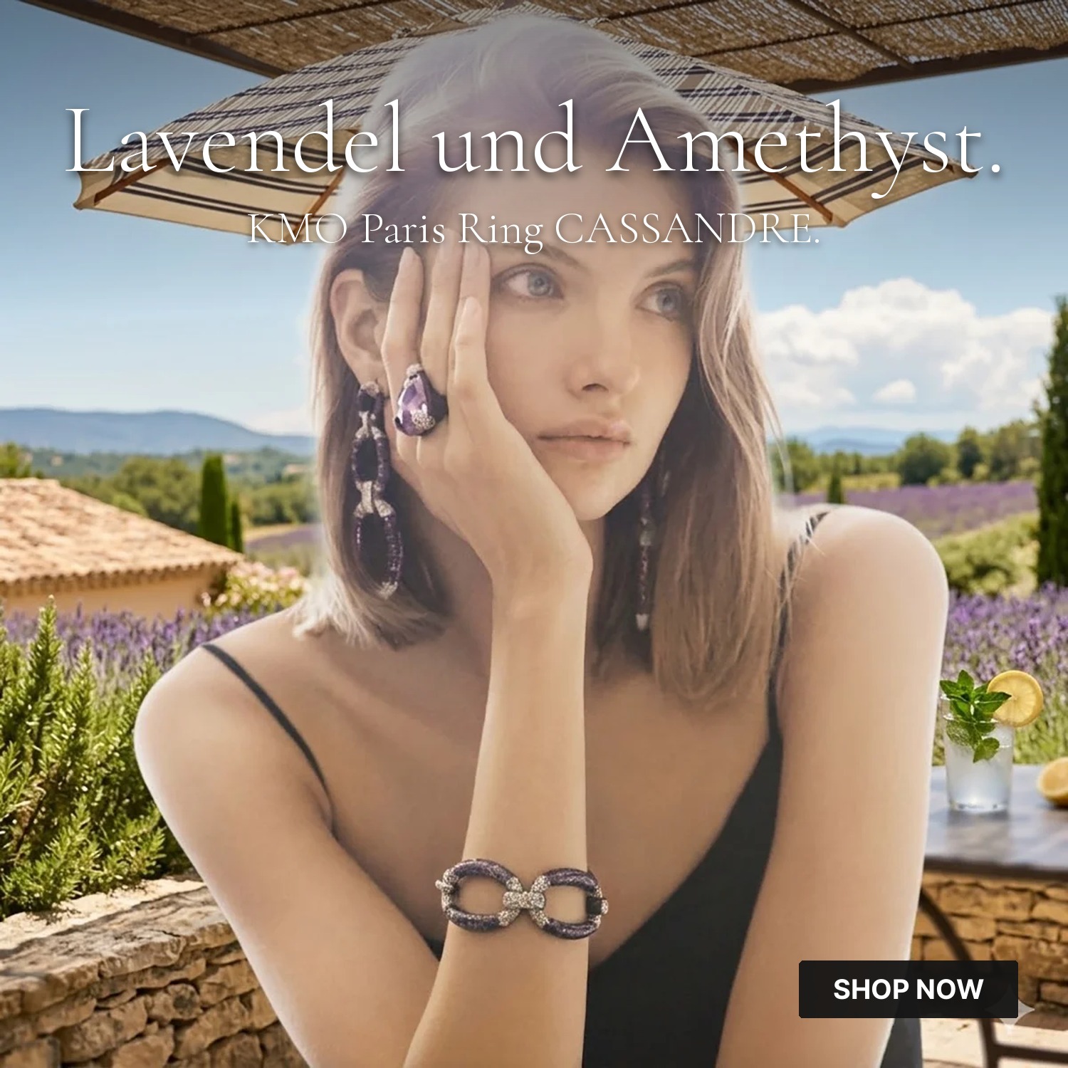 KMO Paris Ring Cassandre Amethyst Provence KMO Paris Ring Cassandre Amethyst Provence