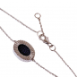 Preview: cuckoo moment Lipsy Rochen Gliederarmband silber mit Rochen in schwarz, Detail