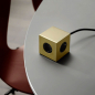 Preview: Avolt Square 1, Multi Charging cube, Brass finish, style