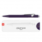 Preview: Caran d'Ache ballpoint pen, dark purple with slim box