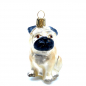 Preview: Christborn christmas decoration pug, beige, front