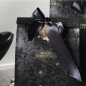 Preview: Gift wrap, gift bag, BlackMagic Forrest, embossed Merry Christmas, black, style