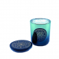 Preview: FEM, scented candle, in glass, metallic lacquer green, sempreverde,