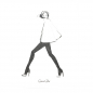 Preview: Garance-Dore, Art Print, Post, my cape, black, Illustration, detail