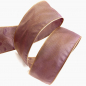 Preview: Gift ribbon, Change, 2tone aubergine-brown, 38 mm