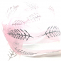 Preview: Gift Ribbon Frozen, width 38 mm, pink, glitter silver, detail