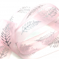 Preview: Gift Ribbon Frozen, width 38 mm, pink, glitter silver