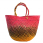 Preview: Guanabana Tote Canasto Bag S, Iraca, pink-orange-brown