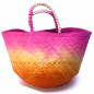 Preview: Guanabana Tote Canasto Bag S, Iraca, pink-orange-beige