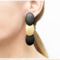 Preview: KMO Earstuds Marcie black-gold, style