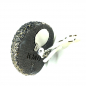 Preview: KMO Earclips Filo Glitter black, detail