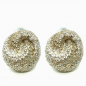 Preview: KMO Earclips Filo Glitter gold, front