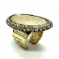 Preview: Kmo ring Nika, Snake gold Glitter gold, side