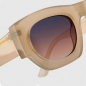 Preview: Komono Sunglasses Alpha Daffodil, Lens blue-brown gradient, detail