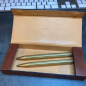Preview: Legendaer pencil,Twyst brass, style in a leather case
