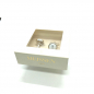 Preview: Meissen Cufflinks, Porcelain, silver, motiv platin swords, gift box