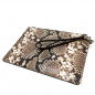 Preview: Nurage, Clutch pitone stampato nature, detail