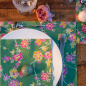 Preview: Paviot napkin Princesse, vert, printed green, pink, style