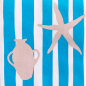 Preview: Paviot, Napkin, transat bleu, deckchair, blue, beach party