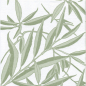 Preview: Paviot, Napkin, Natural Garden printed with leaves in green