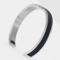 Preview: Pig& Hen, bangle, Navarch 9mm, navy | silver  on wrist