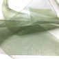 Preview: ORGANDY ribbon Material organdy  Colour olive Width 75mm,   without wire edge, detail