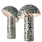 Preview: Sompex Svamp,LED akku table lamp snake design black-white and Leopard