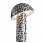 Preview: Sompex Svamp, LED akku table lamp LEOPARD design black-white