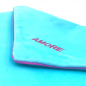 Preview: Sorbet Island, Velvet Envelope Bag, Clutch turquoise embroidery fluo pink Amore, detail