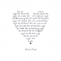 Preview: Painting on canvas white love poem, print bluegrey, front