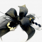 Preview: Gift Ribbon Organza black, width 70 mm, detail