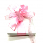 Preview: BABY rosa Geschenkband, Material Organza Farbe rosa Breite 15 mm Ausstattung ohne Draht, style