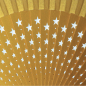 Preview: Vera Pilo, Fan, Estrelle, Stars, gold-yellow, detail