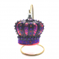 Preview: Christborn Christmas decoration, Crown purple red, style