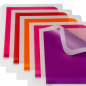 Preview: Julifoli document holder A4 5 colors, purple, rubin, orange, red, pink, detail