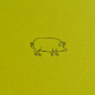 Preview: Trixi Gronau • LUCKY PIG  Greeting Card,Color Offset Printing multicolored,detail