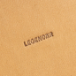 Preview: Legendaer -leather-case-etwee-long mocca, hot stamping logo