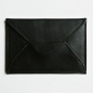 Preview: MIRA, mini envelope for businesscards, nappa black