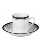 Preview: Espresso Cup, Porcelain white and black, Reichenbach