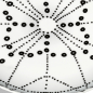 Preview: Porcelain dish, Reichenbach, Medina, black & white, dots, Ø 26 cm, detail