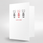 Preview: Trixi Gronau • Lots of Love Greeting Card, Digital Printing black and red, B6