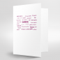 Preview: Trixi Gronau THANK YOU Card B6 multilingual Color Offset Printing aubergine, B6