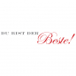 Preview: Trixi Gronau DU BIST DER BESTE Greeting Greeting Card B6, Detail