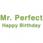 Preview: Card Mr. Perfact Happy Birthday green, Detail