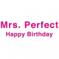 Preview: Klappkarte Mrs.Perfect Happy Birthday pink, Detail