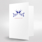 Preview: Trixi Gronau • Birds Wedding Card, Printing red and blue, Detail