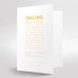 Preview: GEMINI Zodiac Greeting Card,print orange