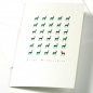 Preview: Trixi Gronau christmas Card wit deer series in shiny white paper, detail