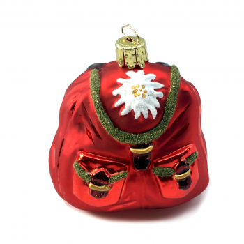 Christborn Weihnachtsanhänger Rucksack, rot, front