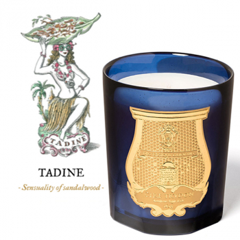 Cire Trudduftkerze Tadine in blauem Glas,  box